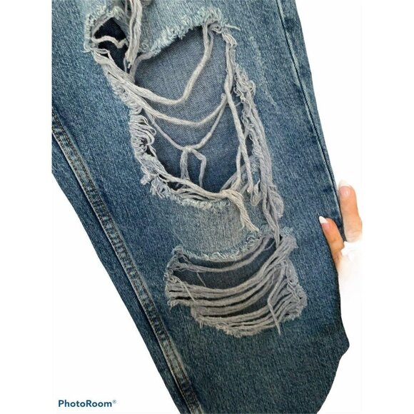 ASOS Remo Denim Jeans Distressed Denim 18/32 Redon - Picture 4 of 8